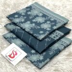 3PC Bin Saeed Smoky Blue Printed Lawn Suit
