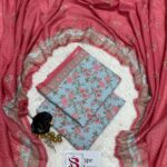 3PC Bin Saeed Coral Pink Printed Lawn Suit