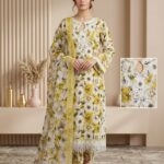 3PC Stitch Embroidery Lawn Suit for Women – Elegant Embroidered Dress | Design 33