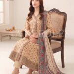 3PC Stitch Embroidery Lawn Suit for Women – Elegant Embroidered Dress | Design 25