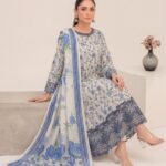 3PC Stitch Embroidery Lawn Suit for Women – Elegant Embroidered Dress | Design 18