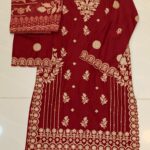3PC Stitch Embroidery Lawn Suit for Women – Elegant Embroidered Dress | Design 13