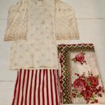 3PC Stitch Embroidery Lawn Suit for Women – Elegant Embroidered Dress | Design 4