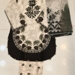 3PC Stitch Embroidery Lawn Suit for Women – Elegant Embroidered Dress | Design 1