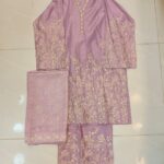 3PC Stitch Embroidery Lawn Suit for Women – Elegant Embroidered Dress | Design 72