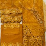 3pc Unstitched Embroidered Suit for Women – Premium Fabric | Design 03