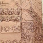 3pc Unstitched Embroidered Suit for Women – Premium Fabric | Design 05