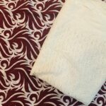2PC Unstitched Embroidered Suit for Women – Premium Fabric | Design 19