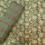 2PC Unstitched Embroidered Suit for Women – Premium Fabric | Design 6