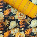 2PC Unstitched Embroidered Suit for Women – Premium Fabric | Design 3
