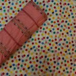 2PC Unstitched Embroidered Suit for Women – Premium Fabric | Design 50