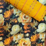2PC Unstitched Embroidered Suit for Women – Premium Fabric | Design 48