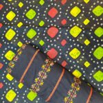 2PC Unstitched Embroidered Suit for Women – Premium Fabric | Design 46