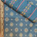 2PC Unstitched Embroidered Suit for Women – Premium Fabric | Design 45