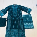 3PC Stitch Embroidery Suit for Women – Premium Ready to Wear | Design 21