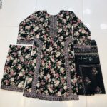 3PC Stitch Embroidery Suit for Women – Premium Ready to Wear | Design 9