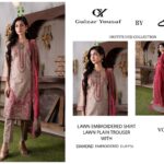 Gulzar Yousaf -Rosewood Charm – Embroidered Lawn 3-Piece Suit | Volume 56 D#3