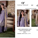 Gulzar Yousaf -Lavender Luxe – Embroidered Lawn 3-Piece Suit | Volume 56 D#4