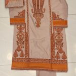 Embroidered Kashmiri Tanka 3-Piece Suit with Printed Dupatta
