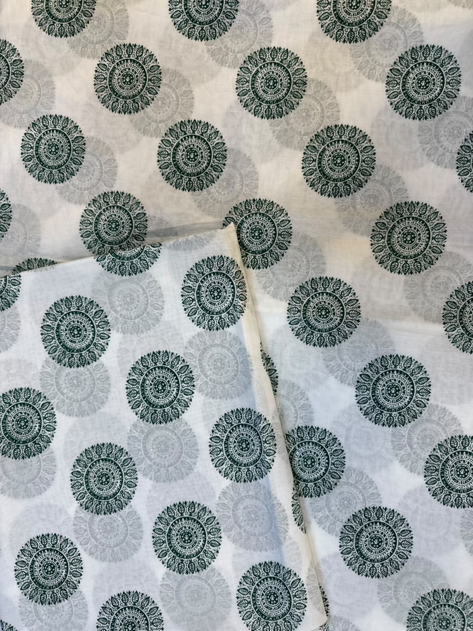 2026/07/47030-1.jpg Pakistan Independence Day 2 Piece Printed Lawn Suit – Green & White 14 August Design | Unstitched - Image 1