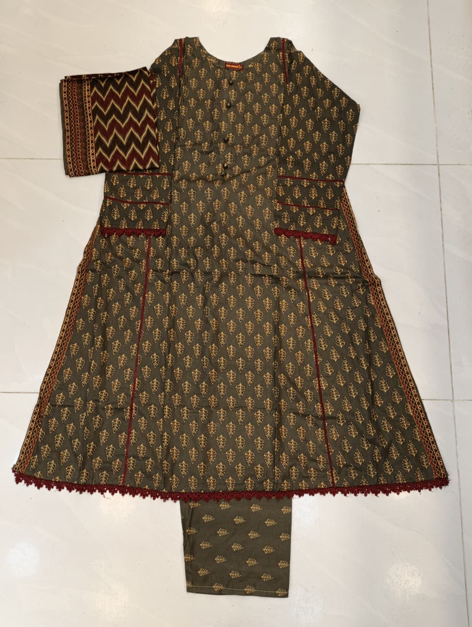 WhatsApp Image 2026-07-03 at 5.42.00 PM Bin Saeed Premium Printed Stitched 3-Piece Lawn Suit - Image 1