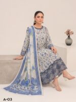 Premium Stitched 3-Piece Embroidered Lawn Suit - Image 3