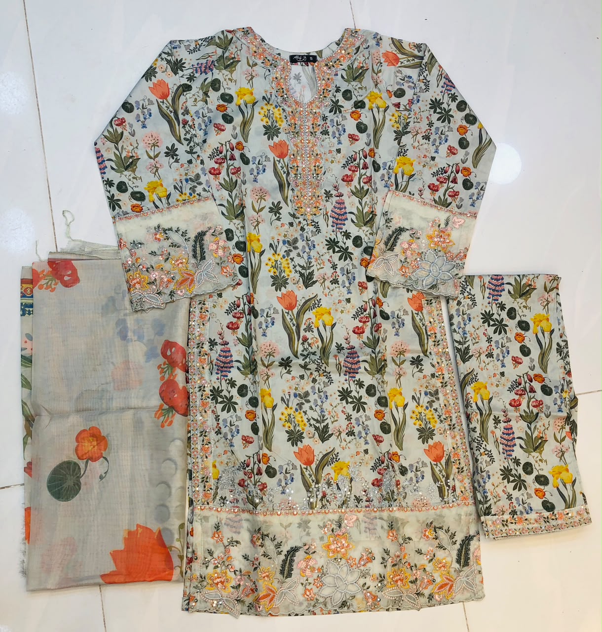 WhatsApp Image 2026-07-04 at 12.31.08 PM Premium Stitched 3-Piece Embroidered Lawn Suit - Image 1