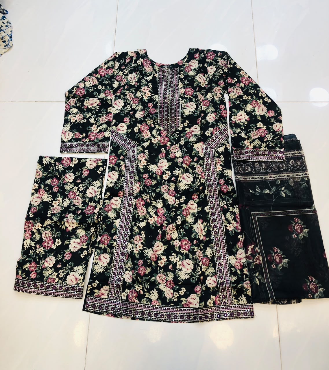 WhatsApp Image 2026-07-04 at 12.31.09 PM (1) Premium Stitched 3-Piece Embroidered Lawn Suit - Image 1