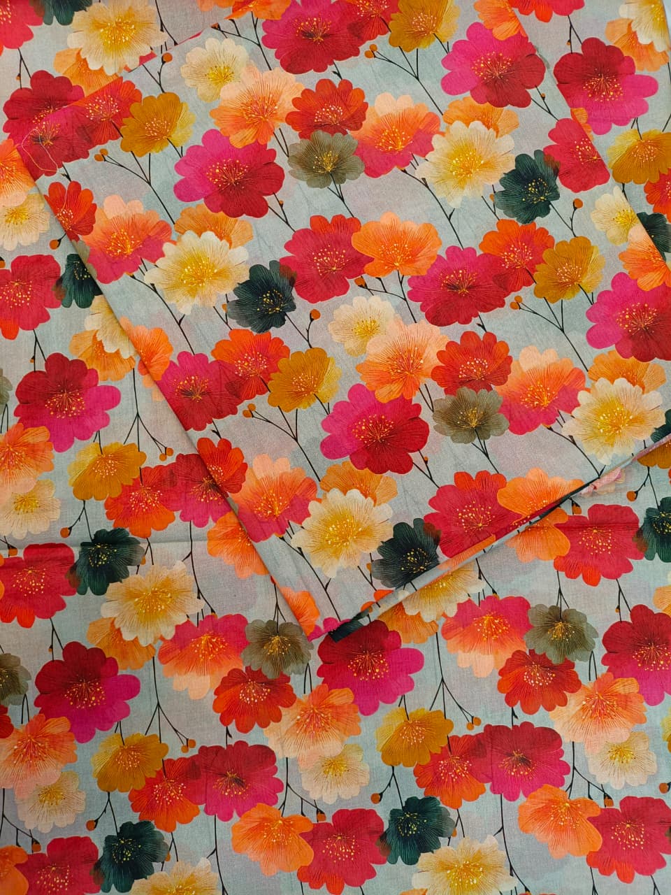 WhatsApp Image 2026-07-05 at 1.38.43 PM Piece Unstitched Floral Printed Lawn Suit - Image 1