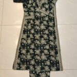 Bin Saeed 3PC Stitched Lawn Suit – Maria B Inspired A-Line Style with V-Shape Neck
