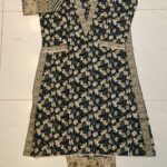 Bin Saeed 3PC Stitched Lawn Suit – Maria B Inspired A-Line Style with V-Shape Neck