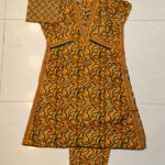 Bin Saeed 3PC Stitched Lawn Suit – Maria B Inspired A-Line Style with V-Shape Neck