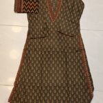 Bin Saeed 3PC Stitched Lawn Suit – Maria B Inspired A-Line Style with V-Shape Neck
