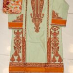 Embroidered Kashmiri Tanka 3-Piece Suit with Printed Dupatta