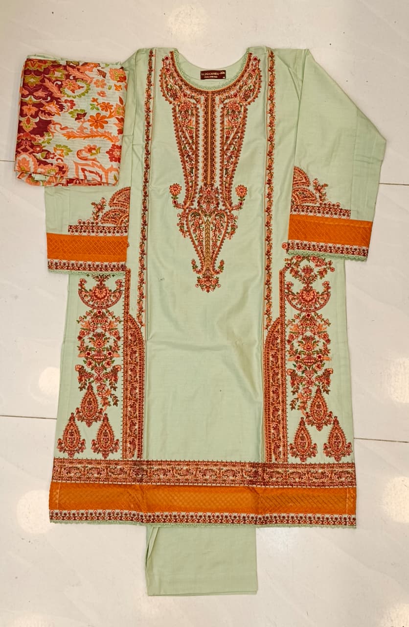 WhatsApp Image 2026-07-06 at 1.01.10 PM Embroidered Kashmiri Tanka 3-Piece Suit with Printed Dupatta - Image 1