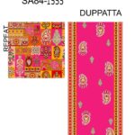 Elegant Printed 3 Piece Lawn Suit with  Chiffon Dupatta