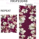 Elegant Printed 3 Piece Lawn Suit with  Chiffon Dupatta