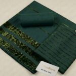 3 Piece Marina Suit, Velvet Apling – Premium Unstitched Winter Collection