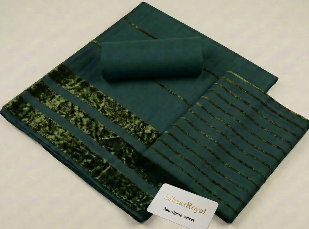 WhatsApp Image 2026-07-29 at 6.51.43 PM (2) 3 Piece Marina Suit, Velvet Apling – Premium Unstitched Winter Collection - Image 1