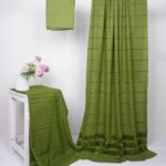 3 Piece Marina Suit, Velvet Apling – Premium Unstitched Winter Collection