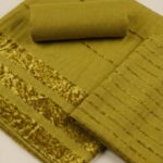 3 Piece Marina Suit, Velvet Apling – Premium Unstitched Winter Collection