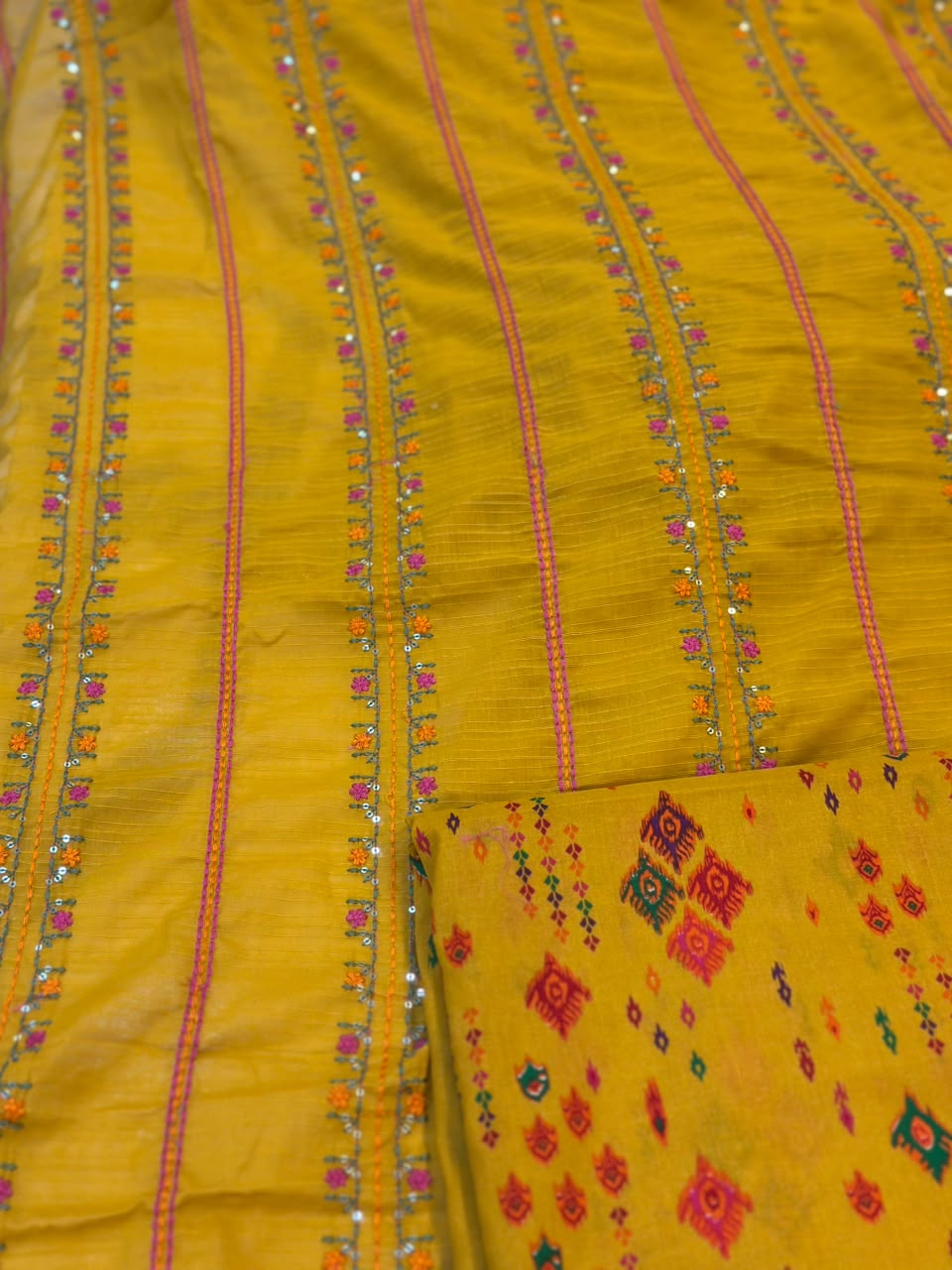 WhatsApp Image 2026-08-06 at 6.11.31 PM (1) Piece Embroidered Lawn Suit with Printed Trouser - Image 1