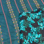 Piece Embroidered Lawn Suit with Printed Trouser