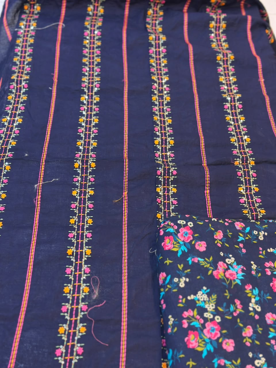 WhatsApp Image 2026-08-06 at 6.11.35 PM Piece Embroidered Lawn Suit with Printed Trouser - Image 1