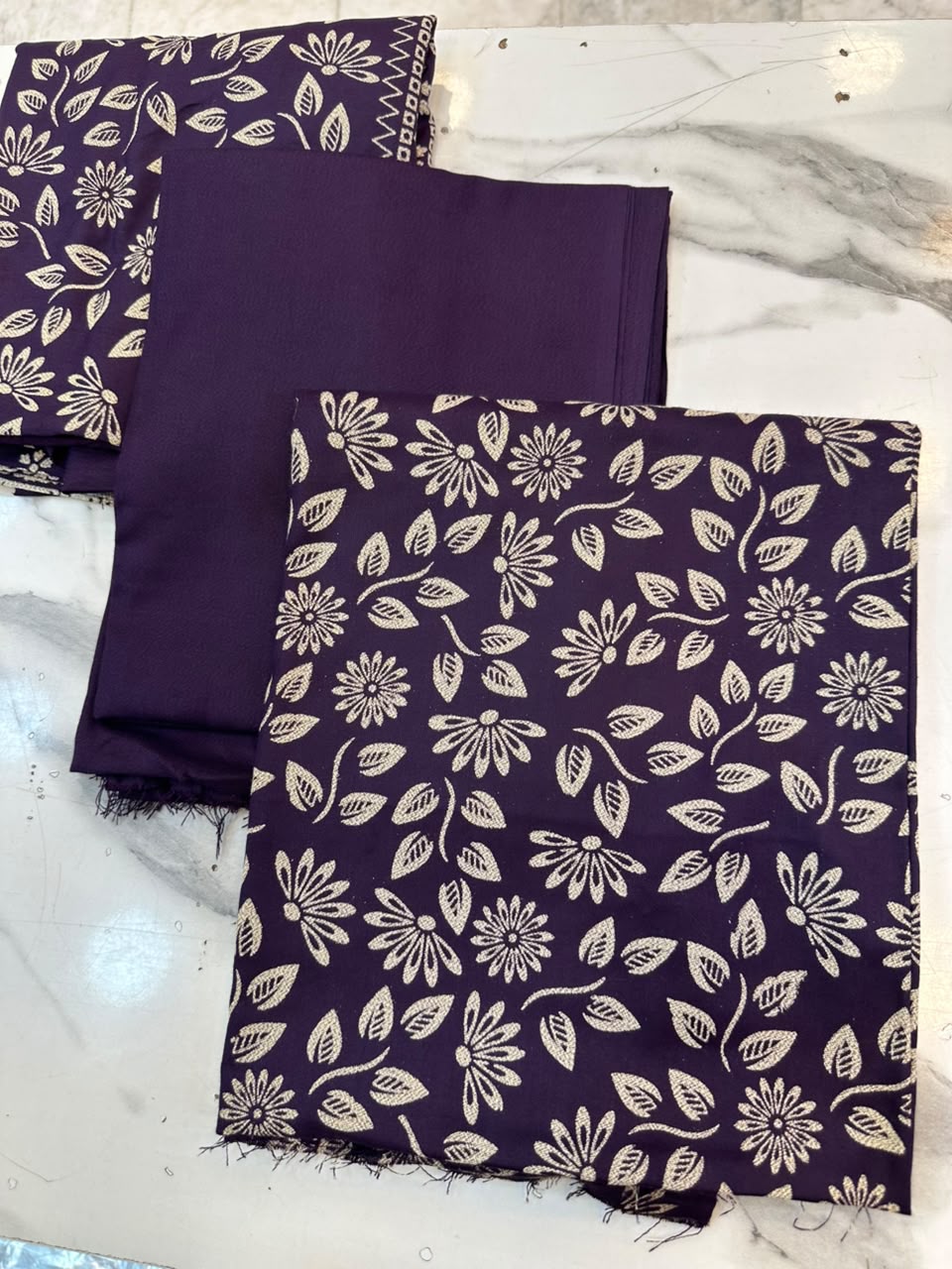 WhatsApp Image 2026-08-08 at 6.21.02 PM Elegant Floral & Geometric Printed 3-Piece Suit Fabric Set - Image 1