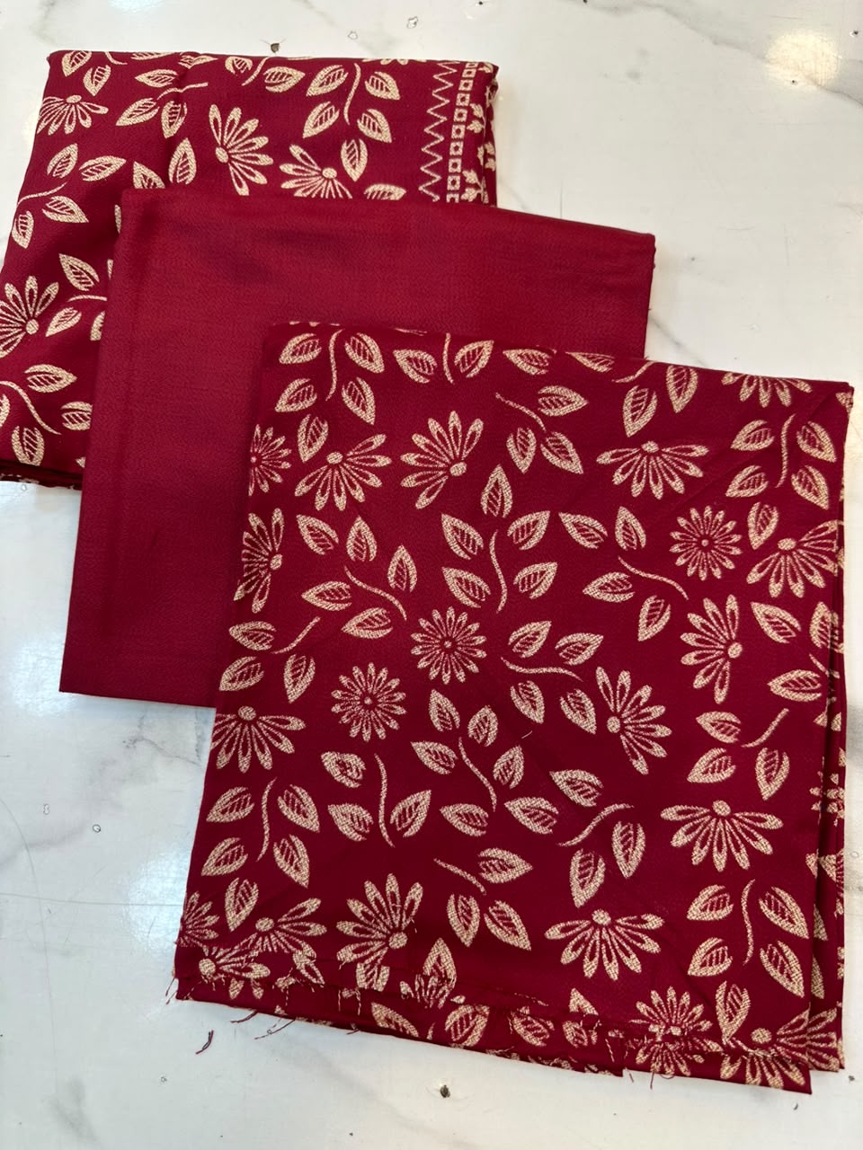 WhatsApp Image 2026-08-08 at 6.21.09 PM Elegant Floral & Geometric Printed 3-Piece Suit Fabric Set - Image 1