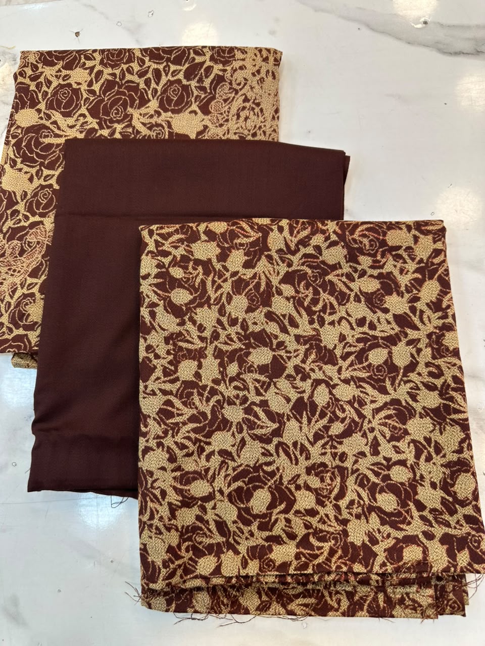 WhatsApp Image 2026-08-08 at 6.30.30 PM (2) Elegant Floral & Geometric Printed 3-Piece Suit Fabric Set - Image 1