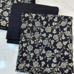 Elegant Floral & Geometric Printed 3-Piece Suit Fabric Set
