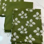 Elegant Floral & Geometric Printed 3-Piece Suit Fabric Set