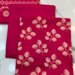 Elegant Floral & Geometric Printed 3-Piece Suit Fabric Set